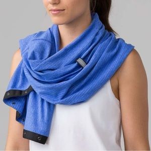 Lululemon Vinyasa Scarf Rulu Herringbone Blue